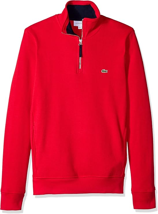 lacoste 鳄鱼 男式长袖半花式前拉链运动衫