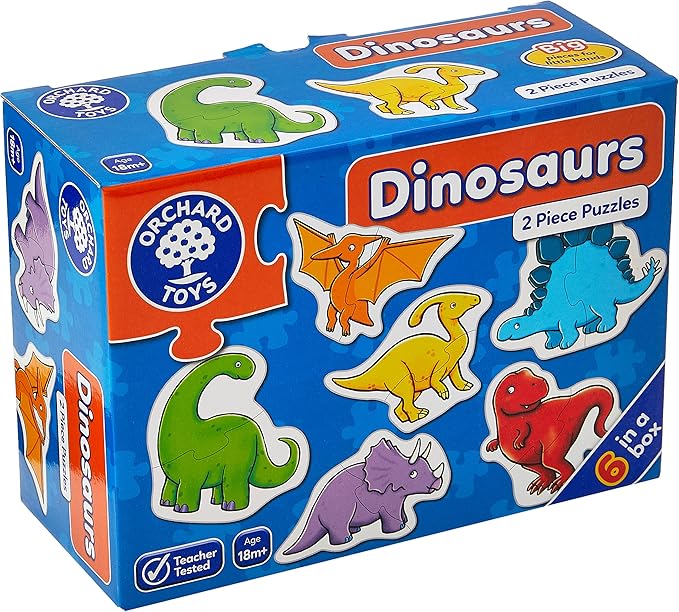 orchard toys 恐龙玩具拼图,2件套