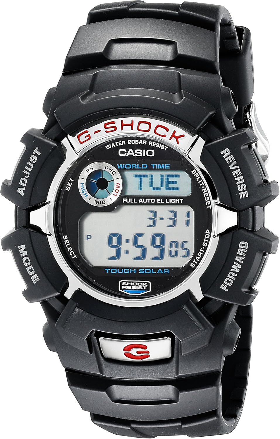 casio卡西欧gshock系列太阳能赛车男表g2310r1d