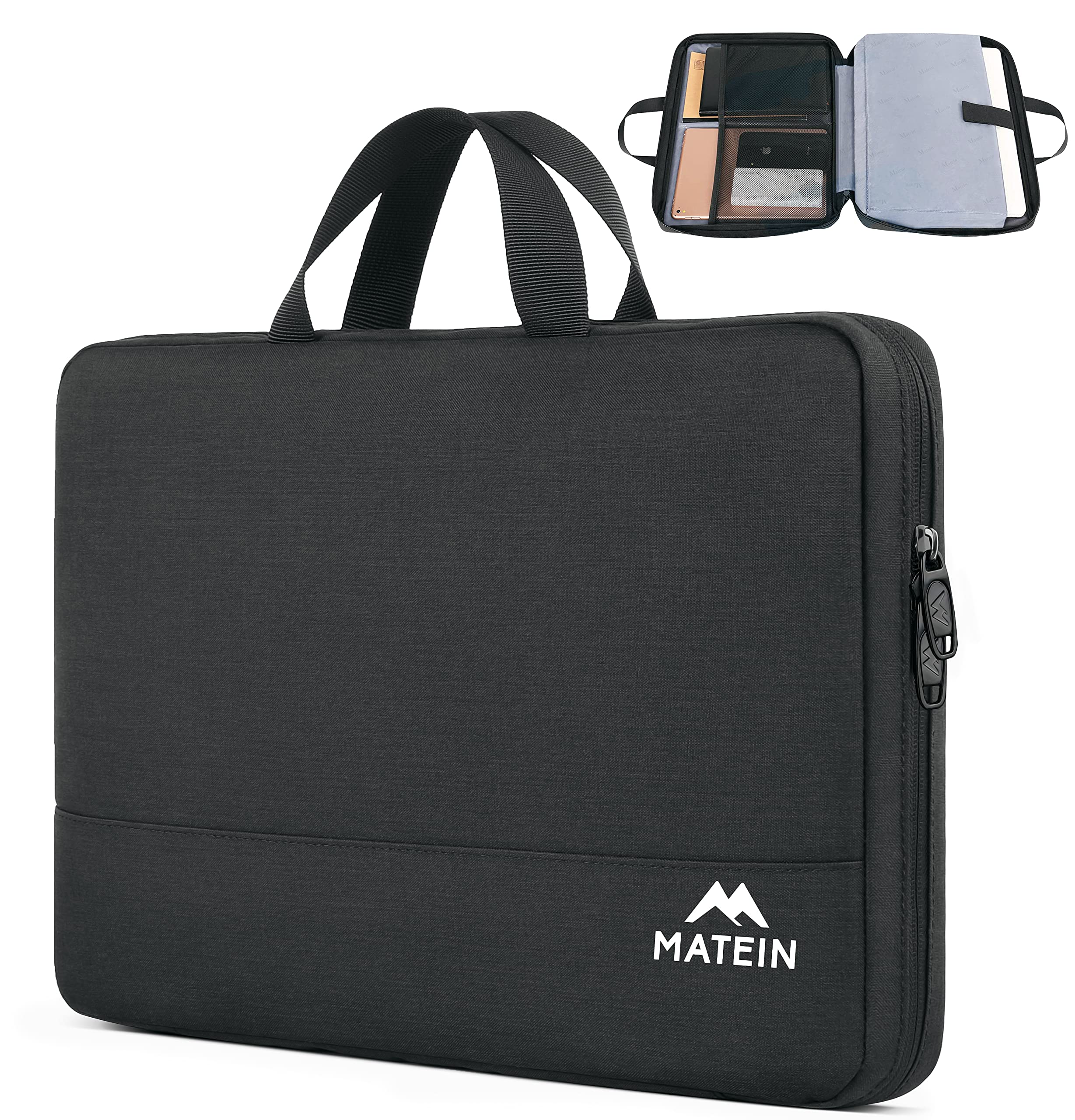 MATEIN Laptop Case 15.6-inch, Laptop Case Waterproof Laptop Case protective case with handle, Laptop Case Laptop Case Laptop Case for 15-15 6-inch HP Lenovo Acer Chromebook Dell black