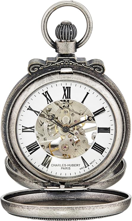 charles-hubert,paris 3867-s 经典系列复古表面双猎人盒机械手表