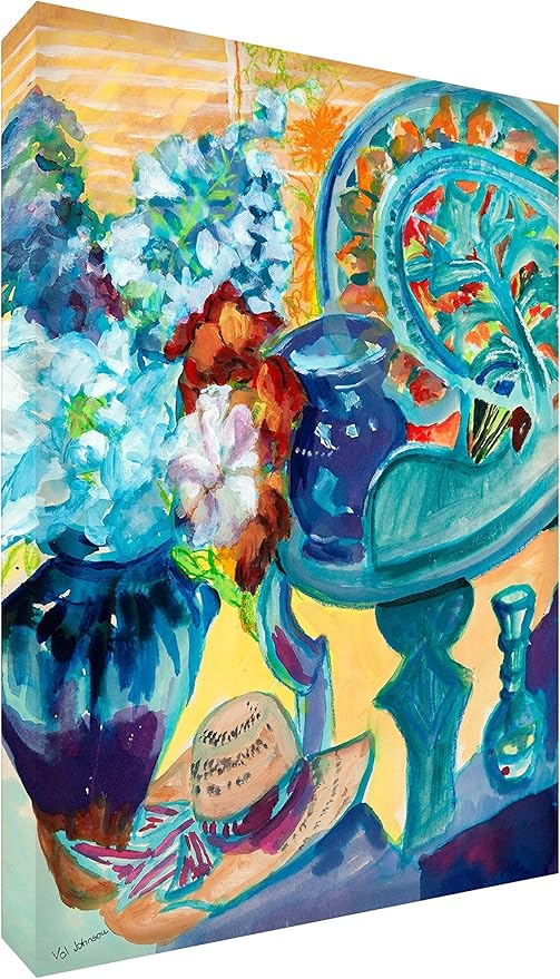 feel good art 印花颜色鲜艳的抽象艺术家 val johnson/花瓶 91 x 60