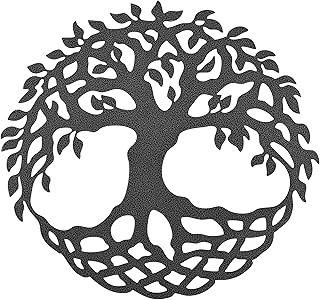 仿古银色饰面生命之树凯尔特风格墙壁艺术礼品,家居装饰,礼品,户外