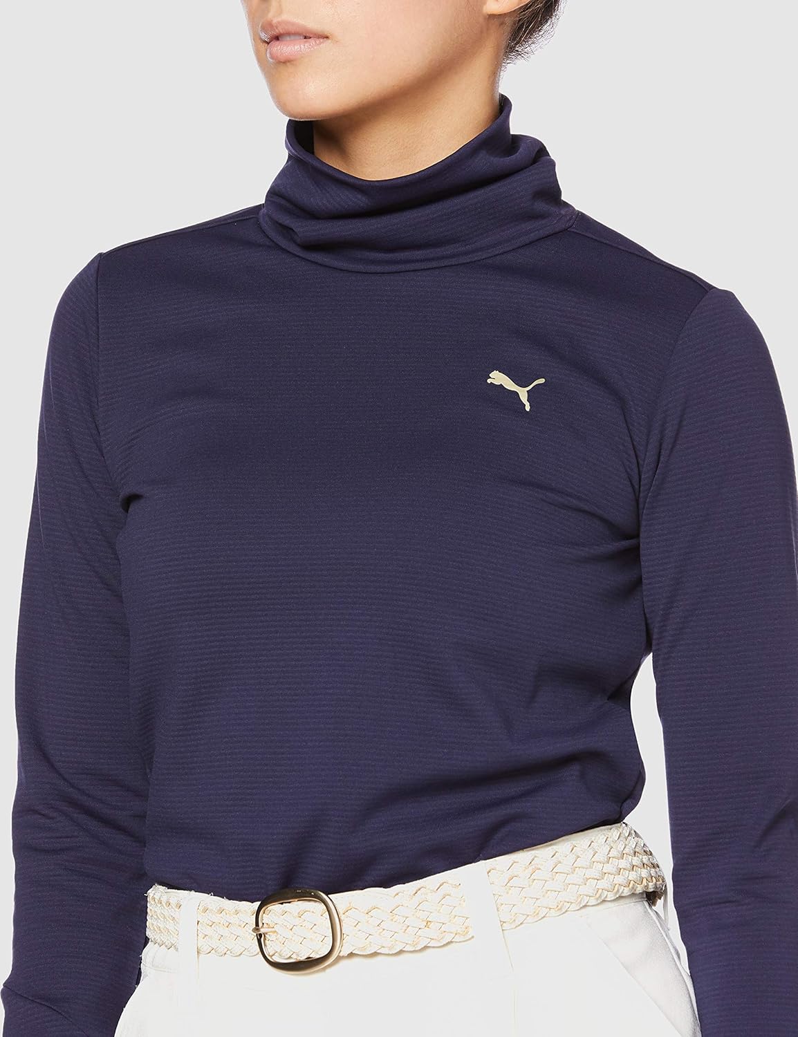 puma 高尔夫 长袖衬衫 ls 摩擦领 衬衫 女士 蓝色 xl : 亚马逊中国