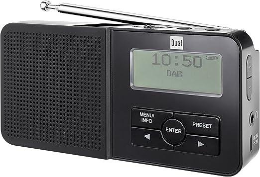 dual dab 口袋收音机 5 便携式数码收音机(dab   / fm收音机,内置电池