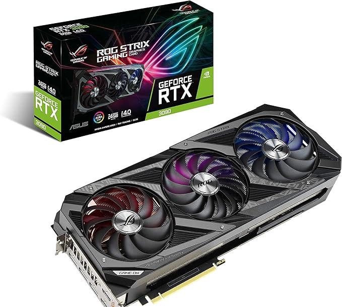 asus 华硕 rog strix nvidia geforce rtx 3090 游戏显卡-pcie 4.
