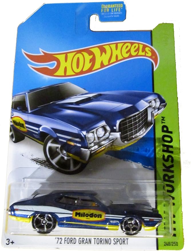 hw workshop performance 蓝色 '72 ford gran torino sport