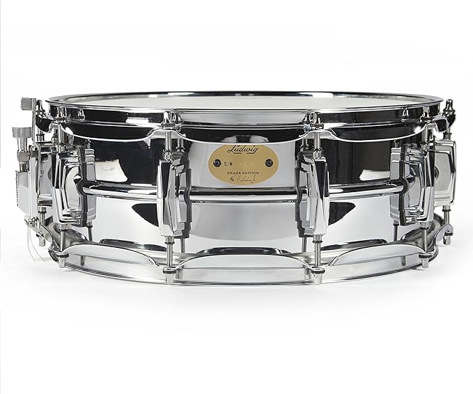 ludwig 超声鼓黄铜 14 x 5 英寸(约 35.6 x 12.7 厘米)
