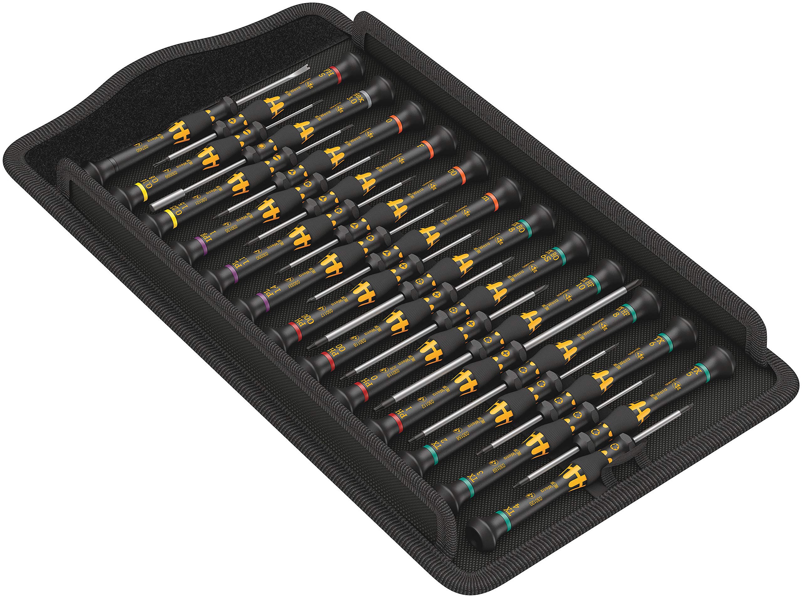 Wera 05134019001 Kraftform Micro ESD 一字螺丝刀 大包装 1,25-teilig