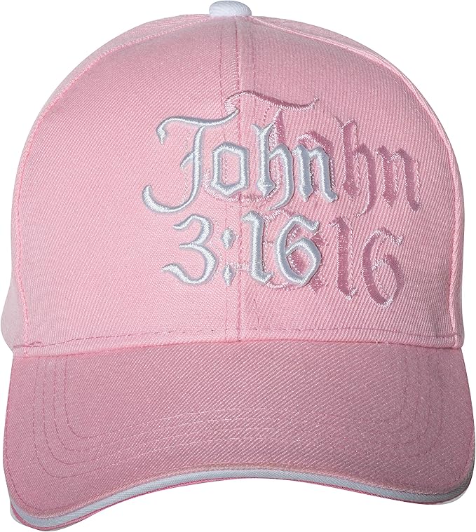 john 3:16 帽子宗教圣经基督教礼物 - * 纯棉刺绣帽
