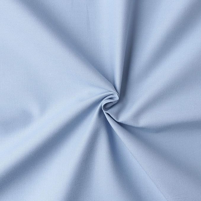 nbk 方形 素色 布料 棉* 褶皱 浅色 蓝色系 宽约110厘米×6米切卖 kd