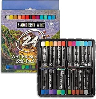 sargent art 24 水溶性油蜡笔,各种颜色