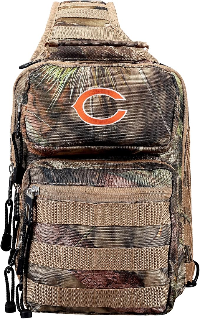licensed nfl flyover tactical slingpack, 12, mossy oak