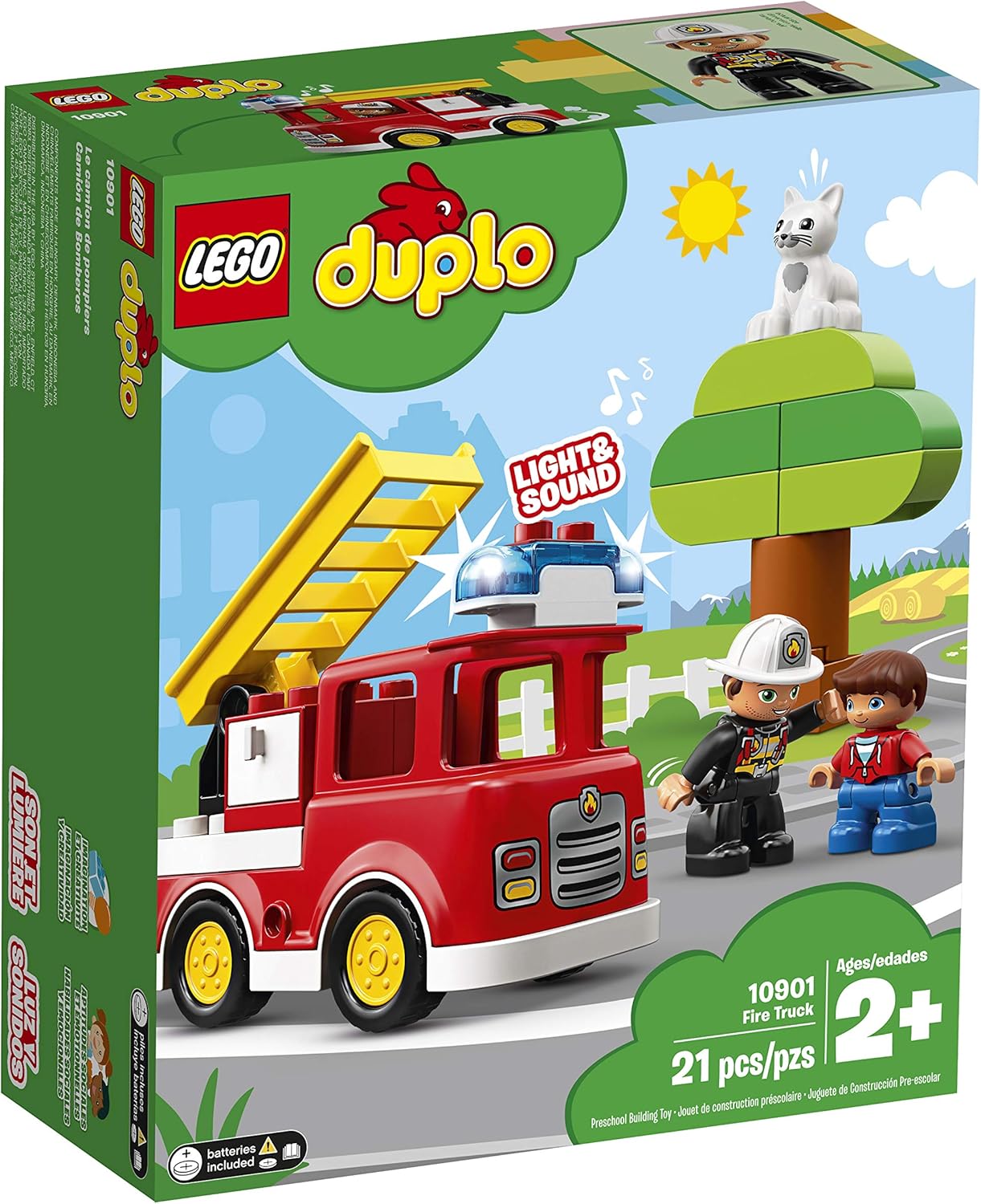 Lego Duplo 小镇消防车 积木多种颜色 玩具 亚马逊中国