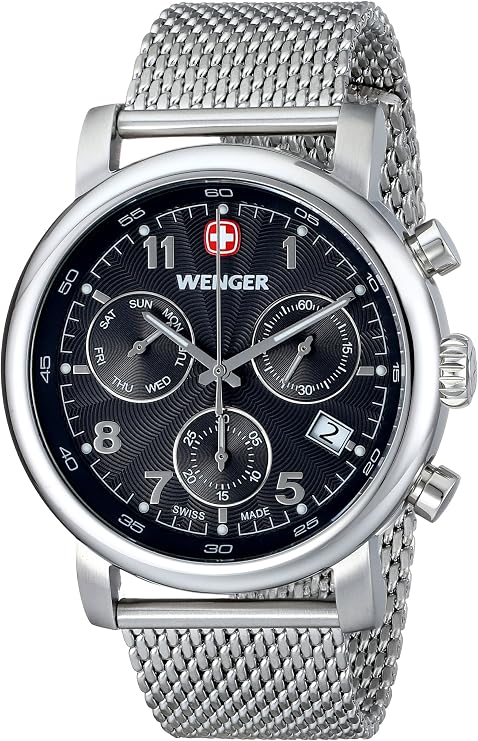 wenger 威戈 瑞士品牌 男士 urban classic chrono 石英手表 01.1043.