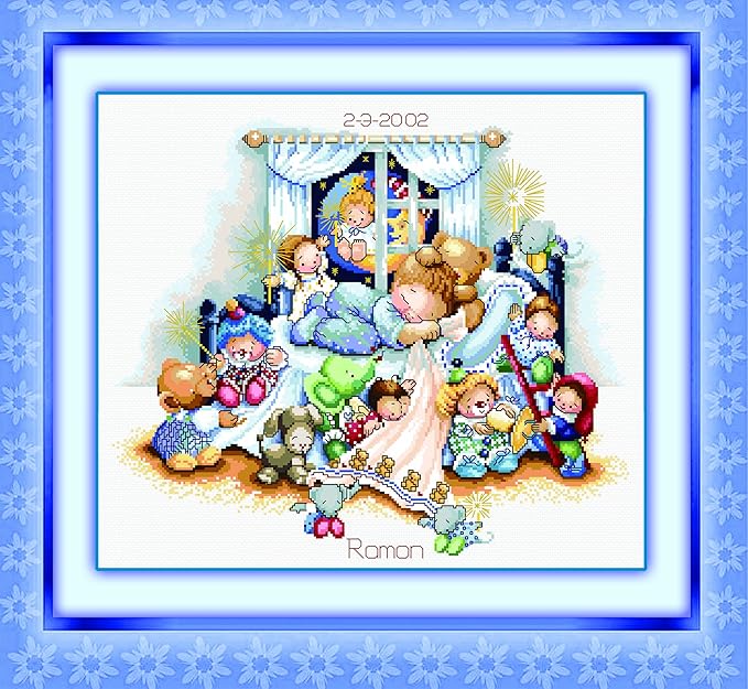 多美绣十字绣套件卡通浪漫甜美梦乡11ct