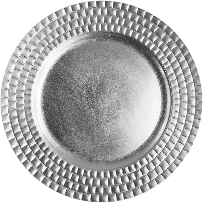 chargeit by jay 1182769 方形镶边充电器 银色 1182770