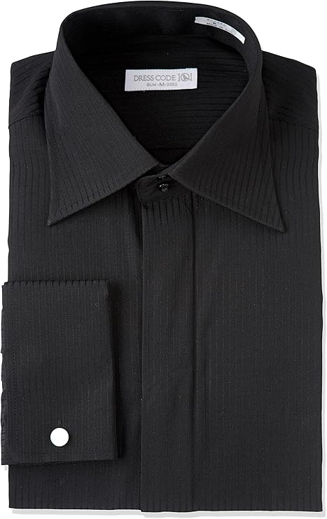 dresscode101 双叠袖 ( 法式袖口 ) 礼服衬衫 男士长袖正装衬衫