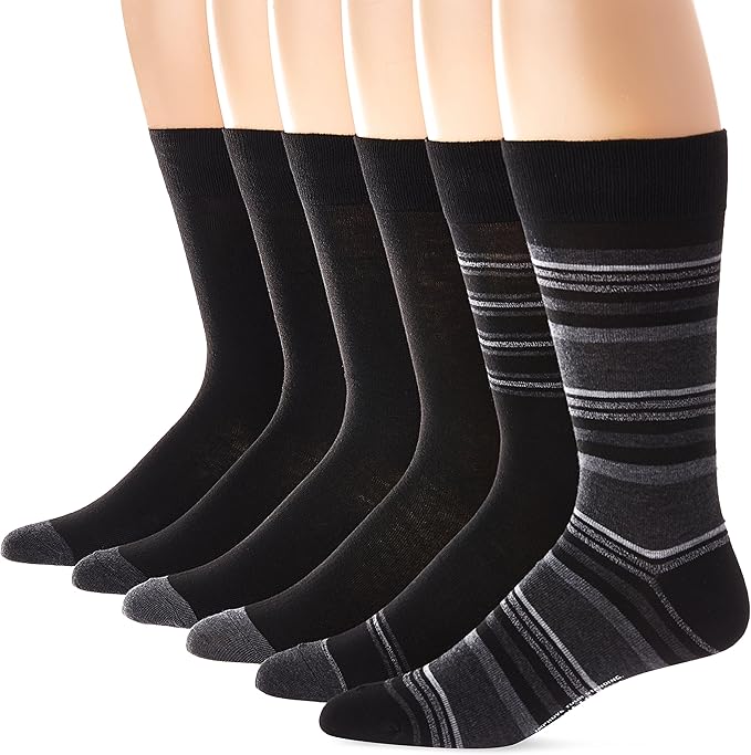 kenneth cole new york 男式新款条纹正装袜多件装