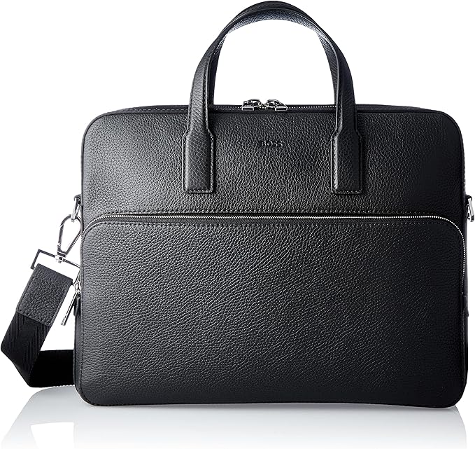 hugo boss 男士 crosstown s 意大利皮革文件包,带压花徽标,单一尺寸