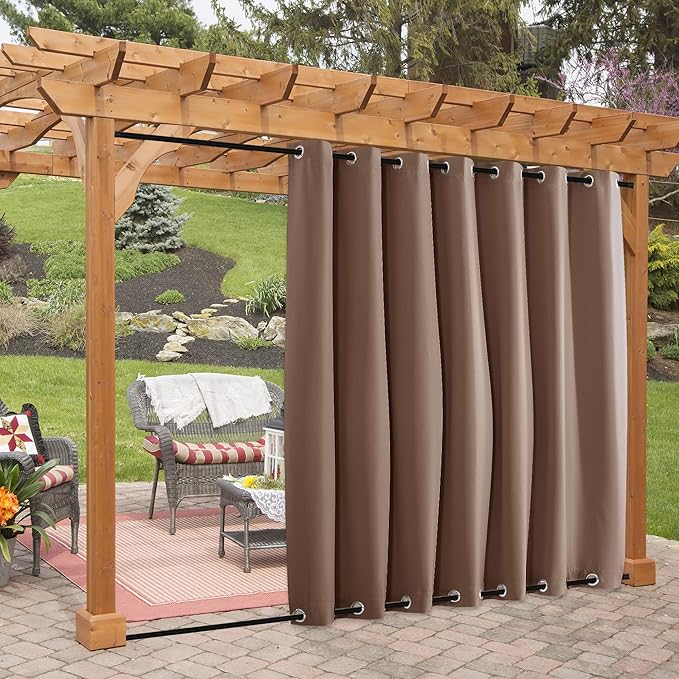 stangh 庭院窗帘户外防风 - 遮光隔热垂直百叶窗隔热防风适用于小屋