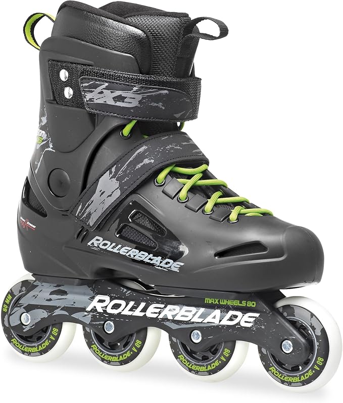 rollerblade 罗勒布雷德 轮滑鞋 成人街区轮滑鞋 fusion x3 黑色/绿色