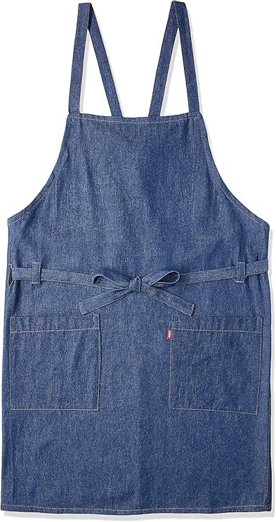 edwin 围裙 牛仔布 前系带 棉*