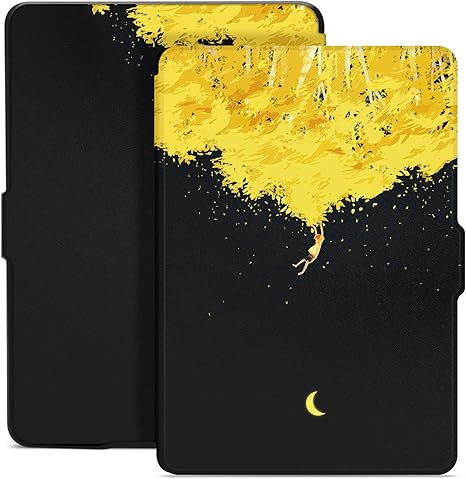 Natusun 纳图森适配kindle Paperwhite保护套 适用于1代 2代 3代 Kpw3保护皮套全新kindle Paperwhite3 保护套翻盖休眠亚马逊电子书阅读器轻薄保护壳文艺清新可爱彩绘