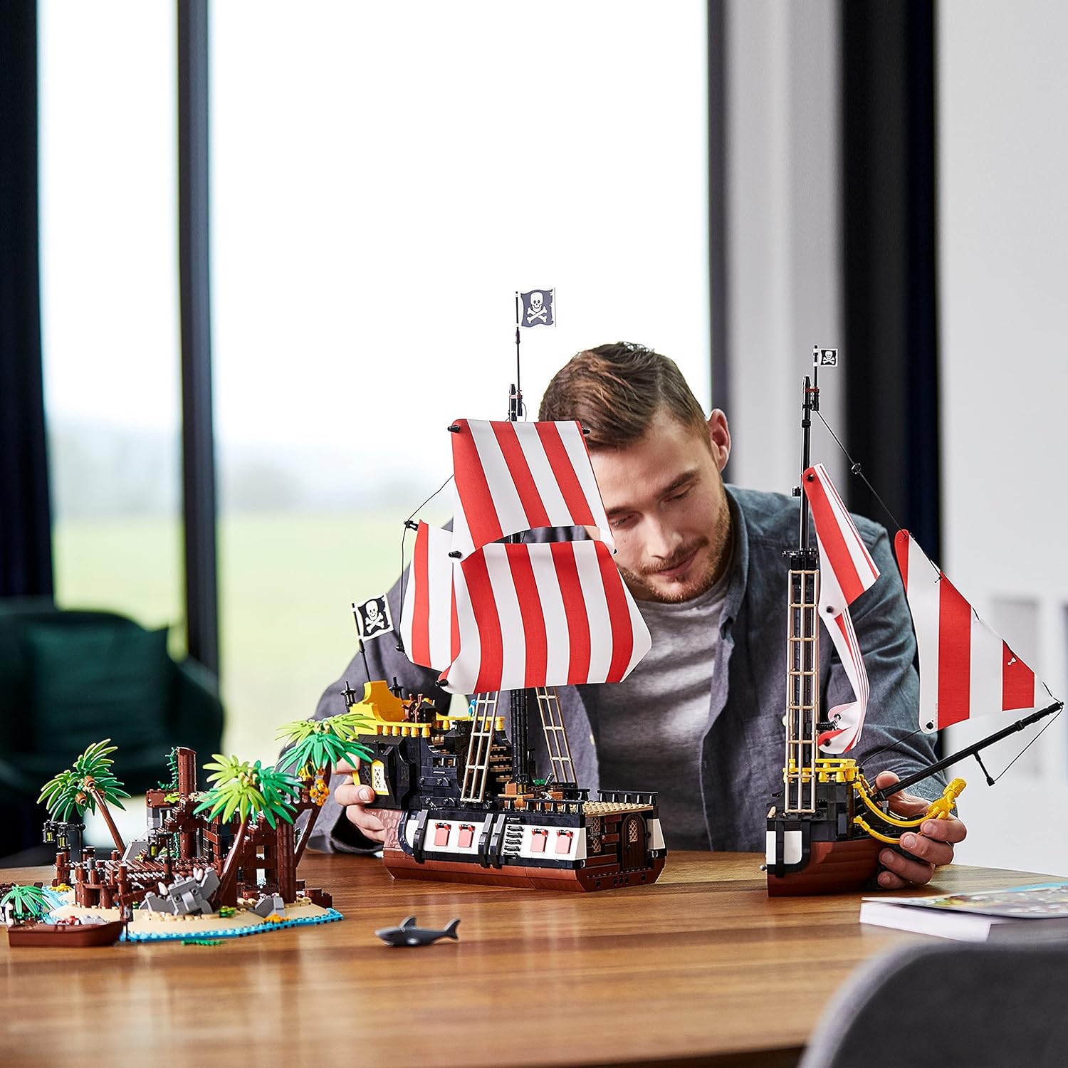 Lego 乐高创意系列红胡子船长海贼岛 亚马逊中国 玩具