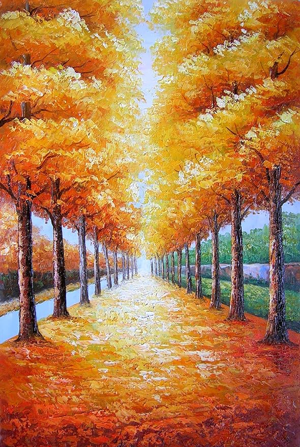 戈雅 黄金大道,高档纯手绘无框油画,尺寸:60x90cm,长方形印象风景油画