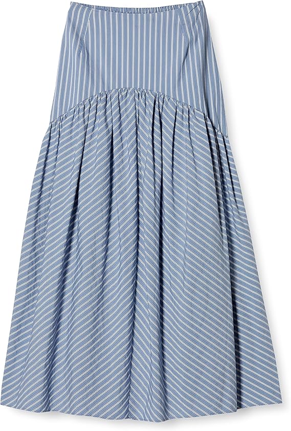 celford 条纹蓬松褶边裙 cwfs201065 女士