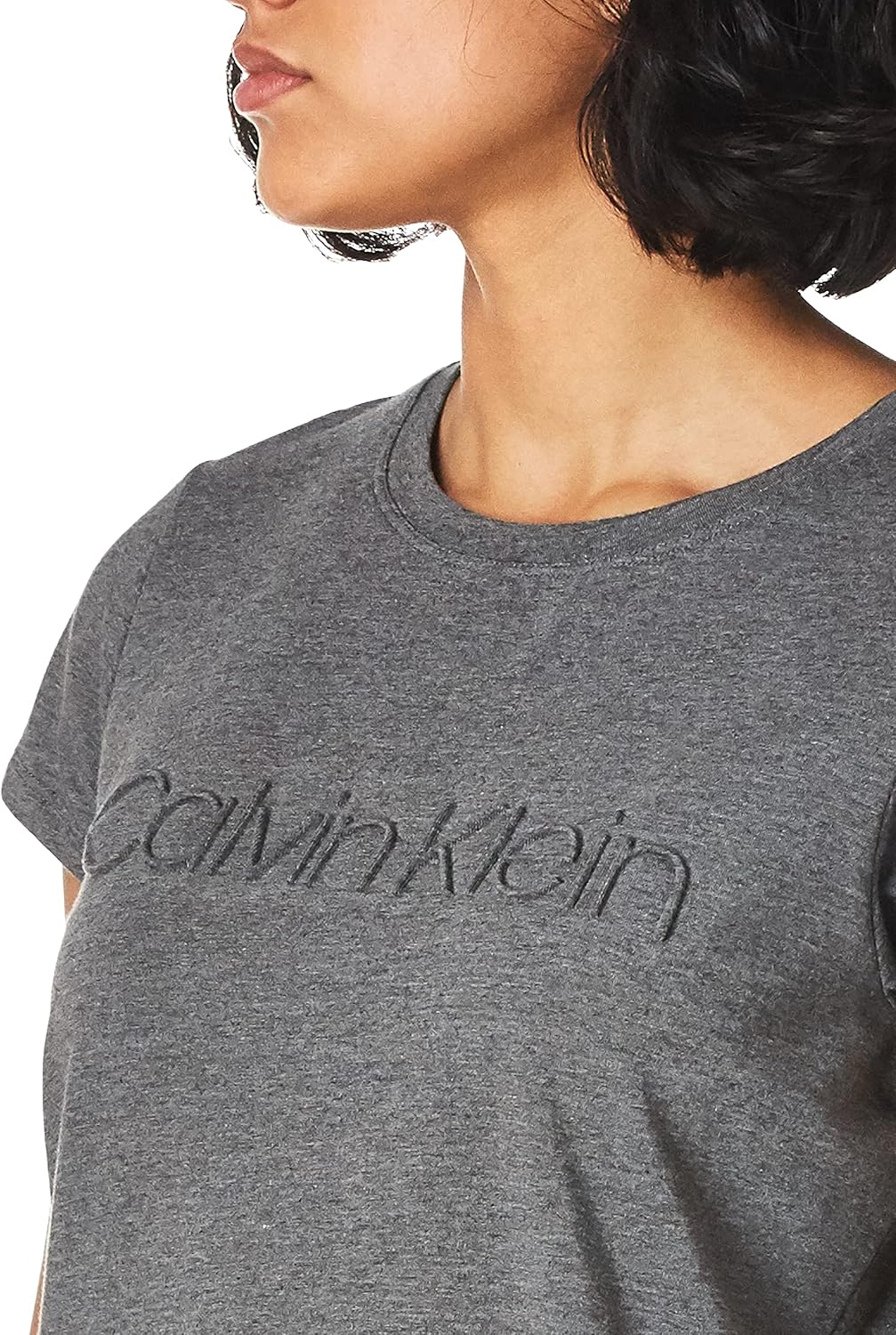 calvin klein 女士 圆领短袖t恤 带logo 【calvin klein】 服饰箱包