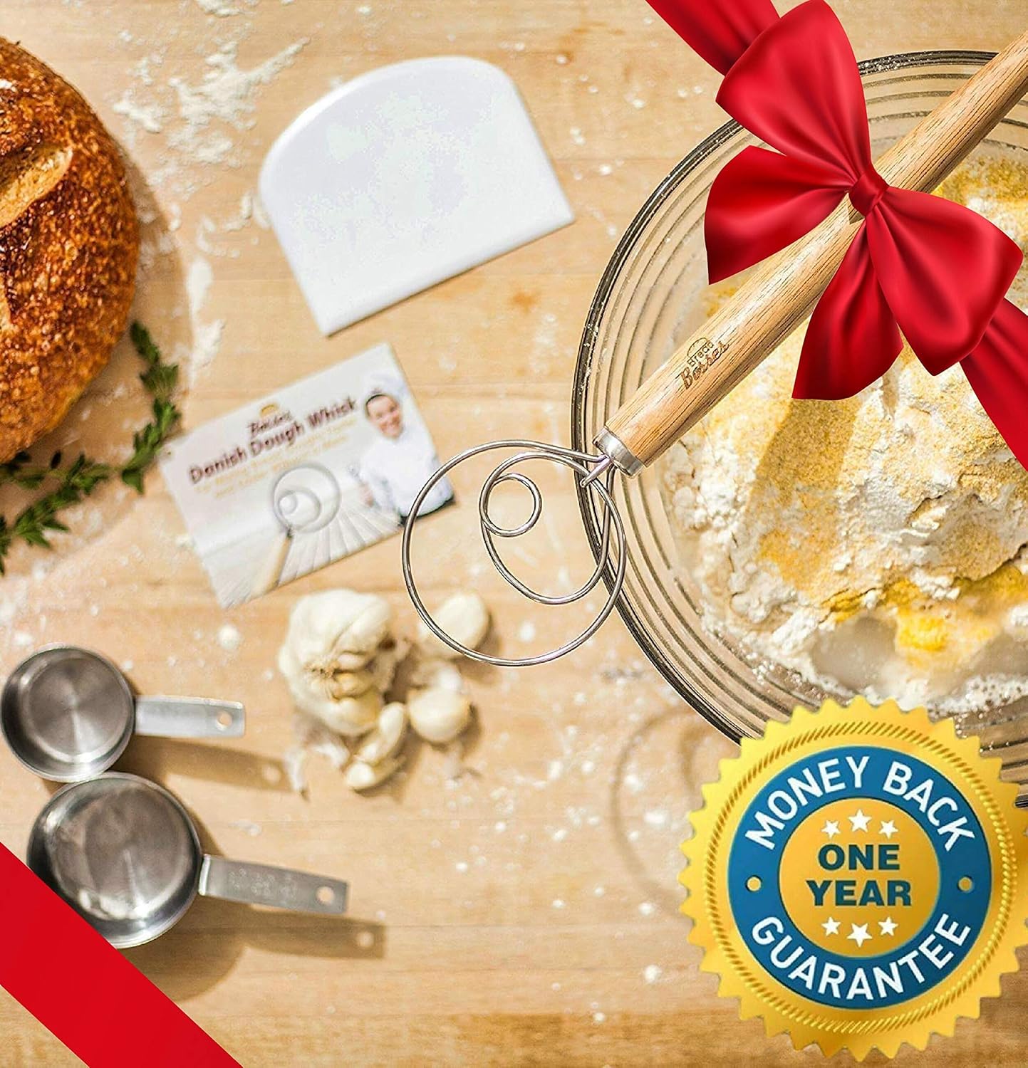 丹麦面团打蛋器 钩荷兰披萨面团制作面包搅拌机打蛋钩配件wisks 馈赠佳品 亚马逊中国 厨具