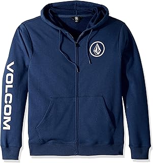 volcom 男士 stone 拉链连帽羊毛衫