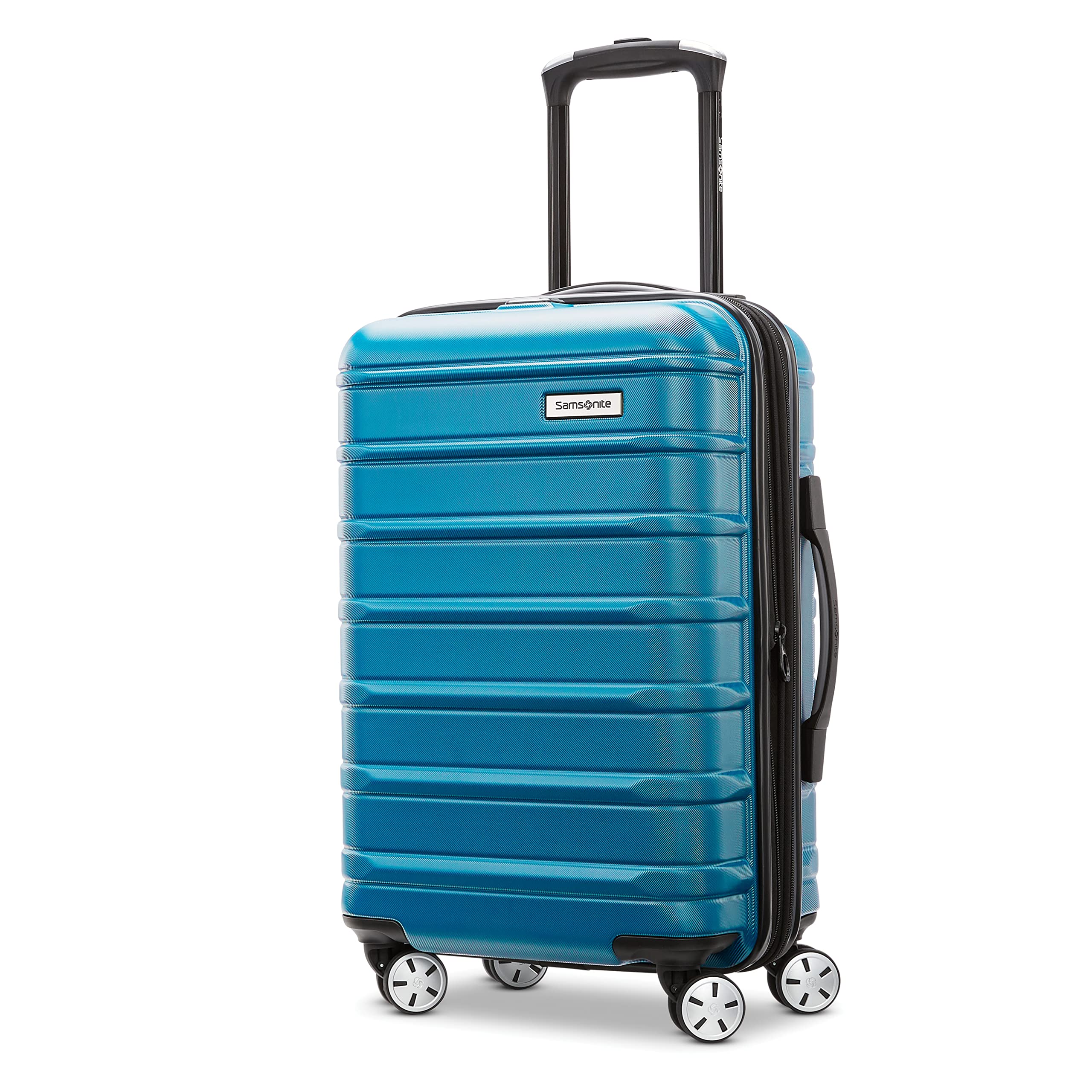 Samsonite Omni Hard expandable suitcase with universal wheel Carry around 0 inches about 50.8 cm Caribbean sea blue