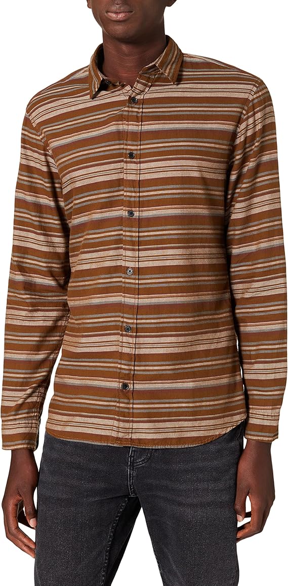 jack &amp; jones 男士 jorblaster 条纹斜纹衬衫 ls 衬衫