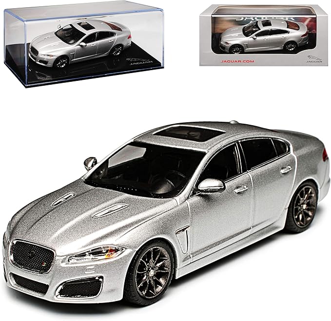 jaguar xf r 银色铑豪华轿车 1/43 premiumx 模型汽车