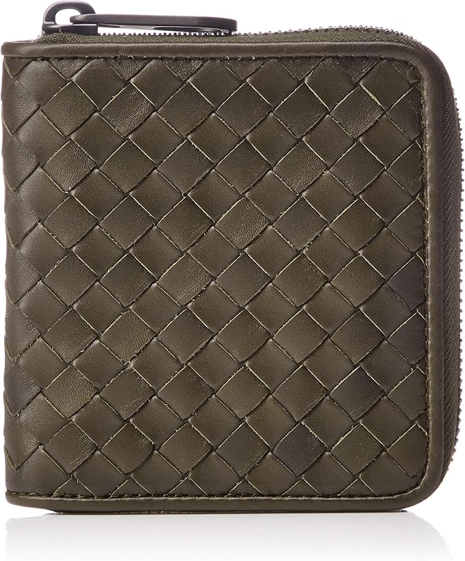 bottegaveneta对折钱包510293v4651编织皮革真皮
