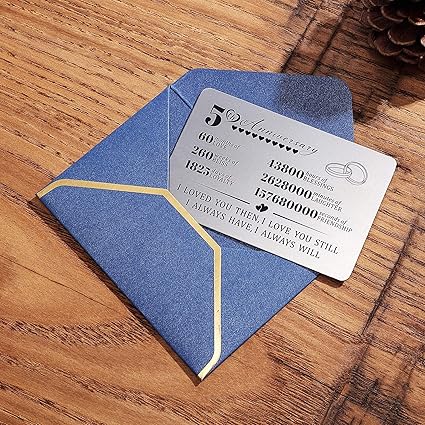 5 周年钱包卡适合丈夫妻男朋友女朋友 5 年结婚纪念日卡 情侣个性化雕刻周年纪念卡 亚马逊中国 服饰箱包 5 周年钱包卡适合丈夫妻男朋友女朋友 5 年结婚纪念日卡 情侣个性化雕刻周年纪念卡 亚马逊中国 服饰箱包