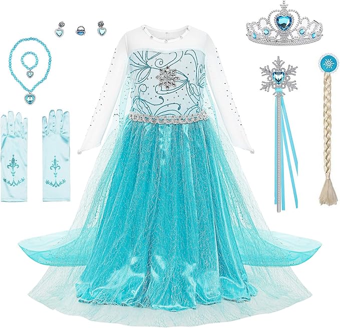 女童公主服装装扮服装适合小女孩幼儿服装配饰圣诞节生日