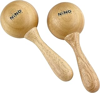 nino wood maracas medium natural