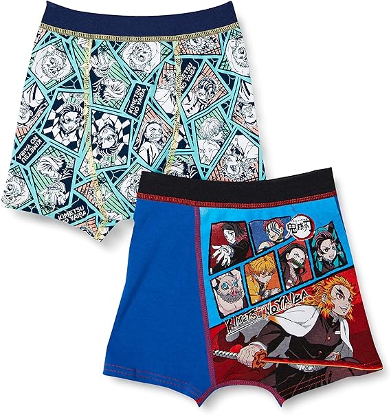 bandai spirits bandai 内衣 鬼灭之刃(男童) 高级平角内裤 2件装 b