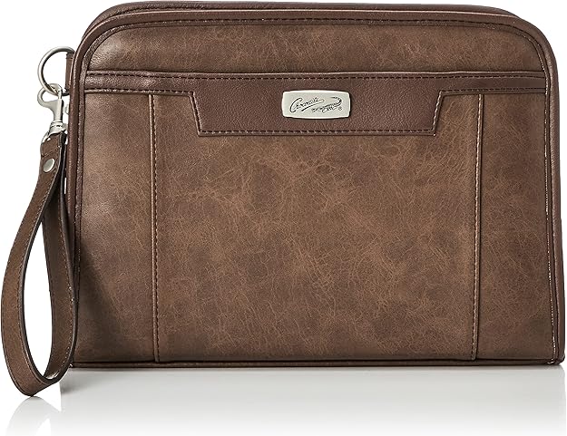 crocodile 二包 真皮皮革 三方包 手拿包 圆弧拉链