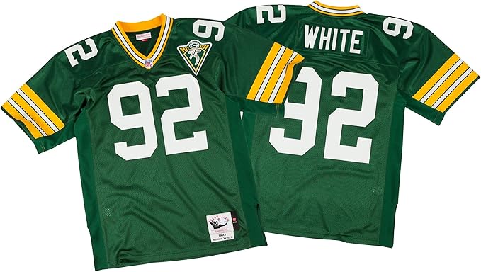 Mitchell Ness Reggie 白绿湾包装工队正品绿色nfl 球衣3xl 56 亚马逊中国 服饰箱包