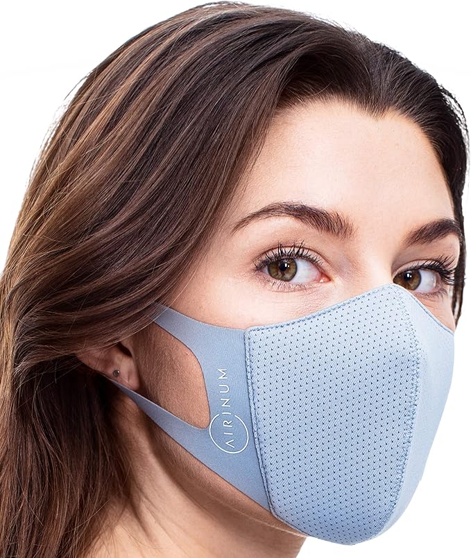 airinum lite 空气面罩 - 轻质面罩,带过滤器和弹性耳环,可重复使用的