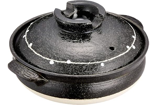 佐治陶器 万古烧 土锅 6号 (19cm) 1人用 一珍涂层