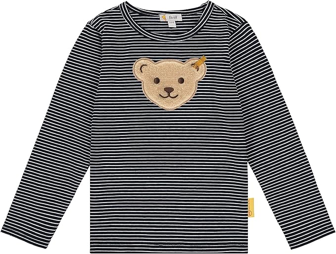 steiff 男孩带甜心泰迪熊装饰 t 恤长袖