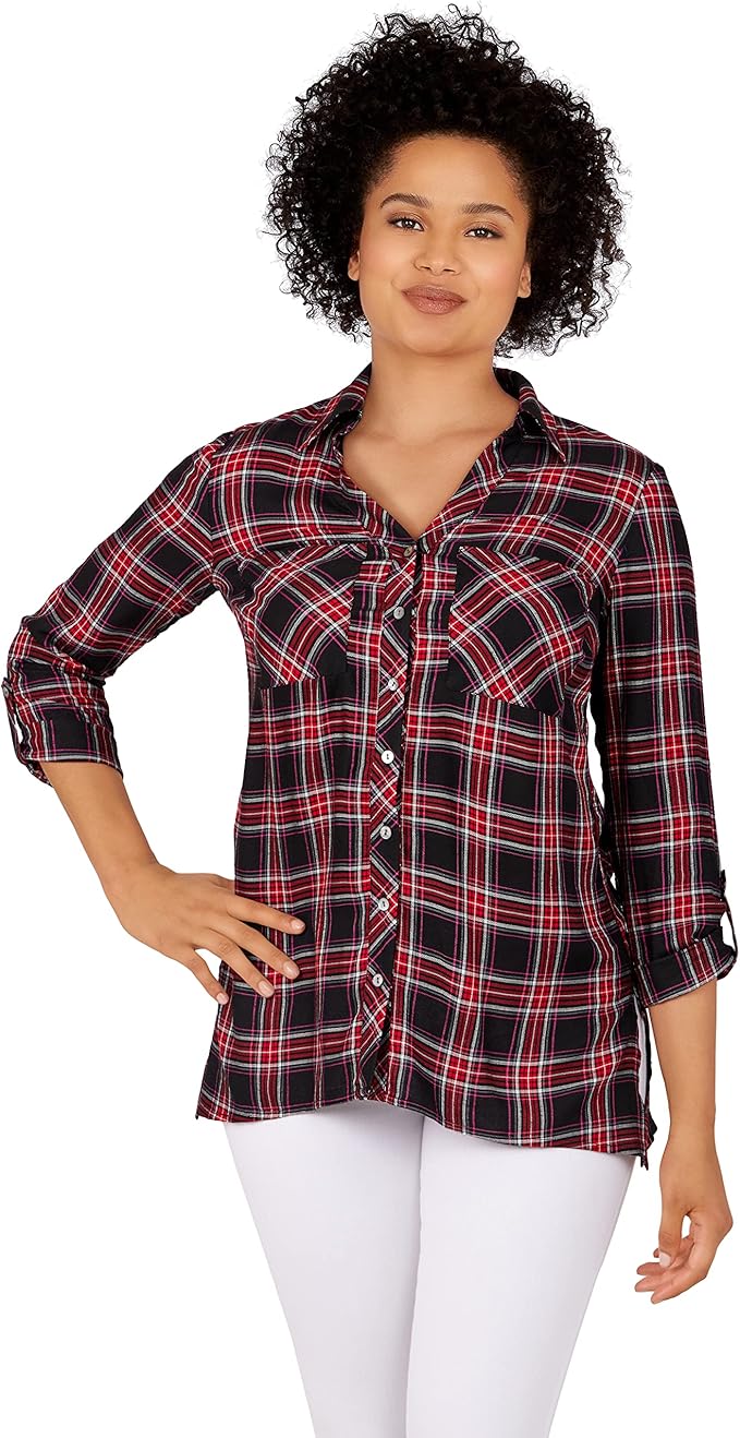 ruby rd. 女式法兰绒上衣