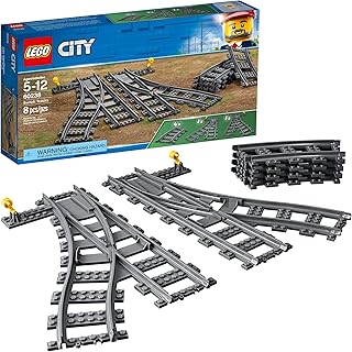 lego city switch tracks 60238 积木套装,8 件(1 包)