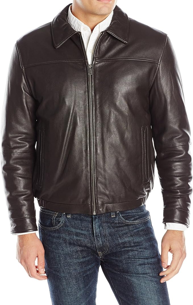 bostonharbour男式皮夹克